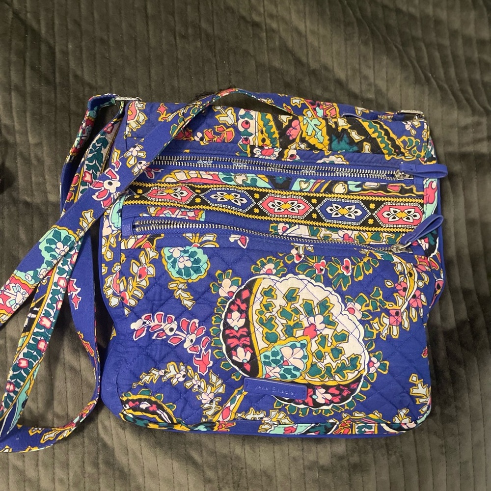 Vera Bradley triple zip hipster romantic paisley and crossbody wallet SET